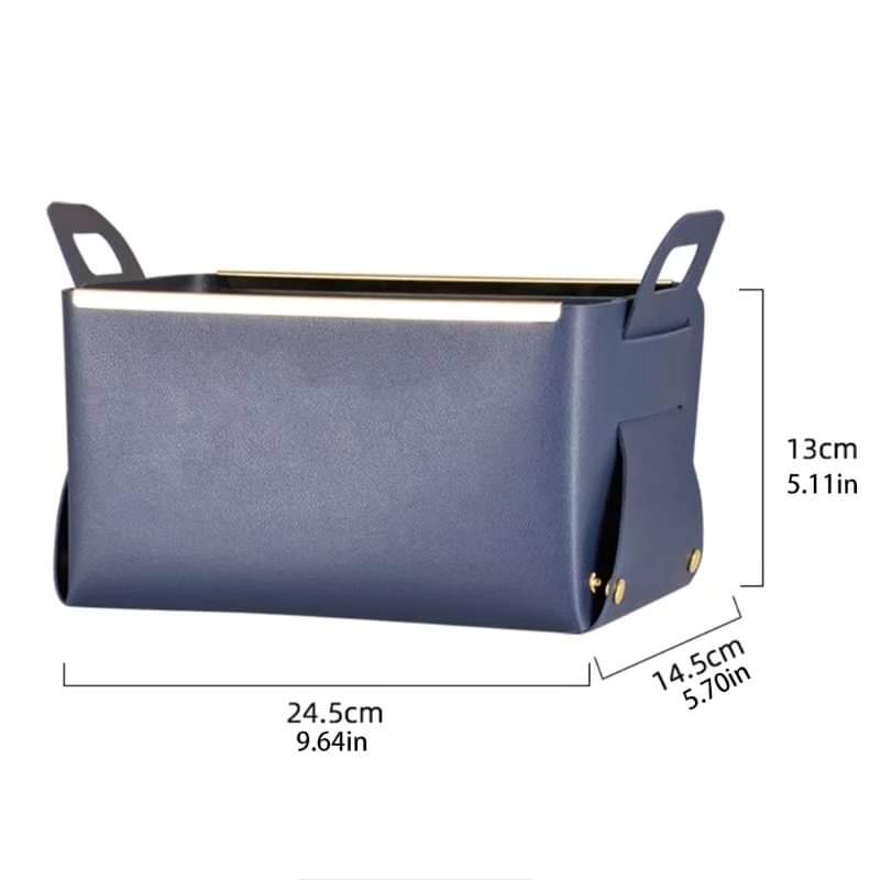 Pu leather storage organizer