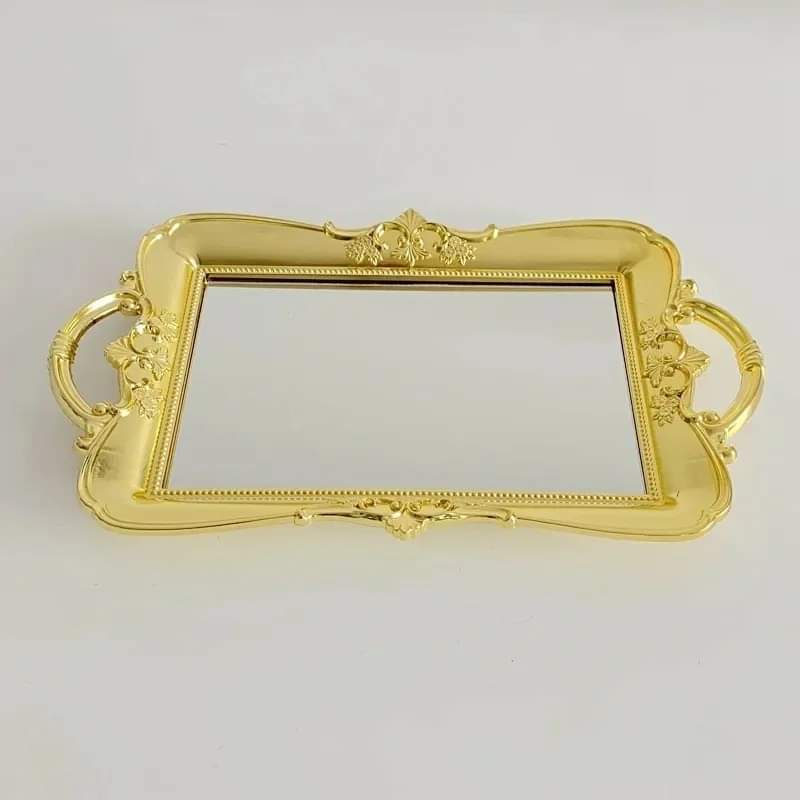Rectangular Plastic Mirror Tray