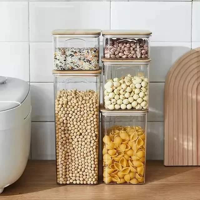 8pcs Acrylic Cereal Storage Containers
