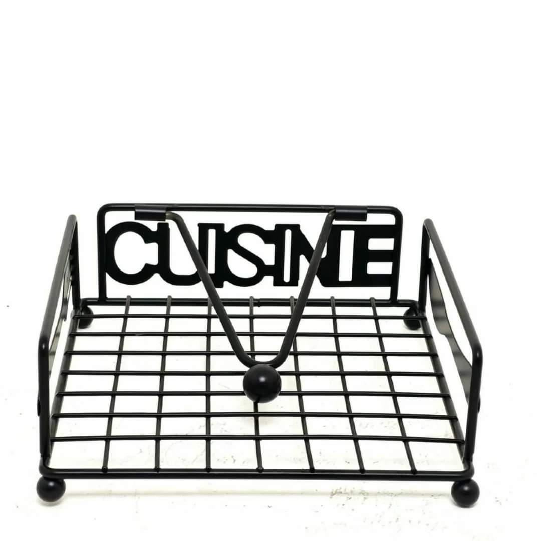Black Metal Napkin Holder
