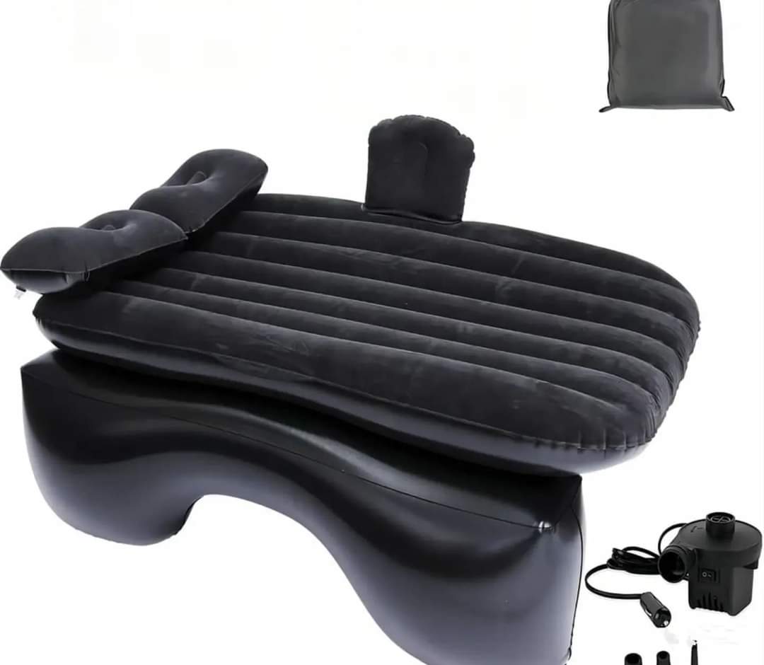 Portable inflatable car back seat matress