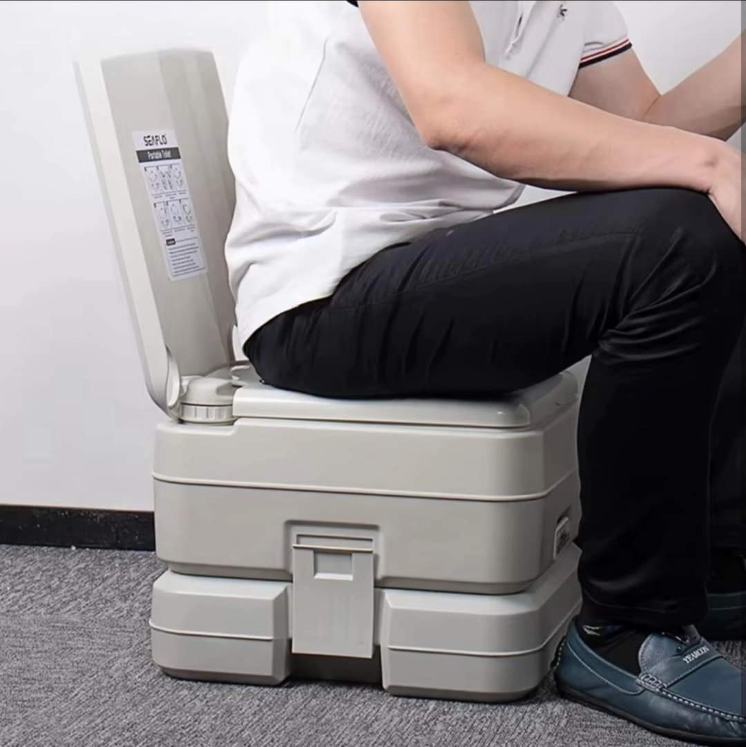 Compact Portable Travel Toilet with Integrated Seat gha