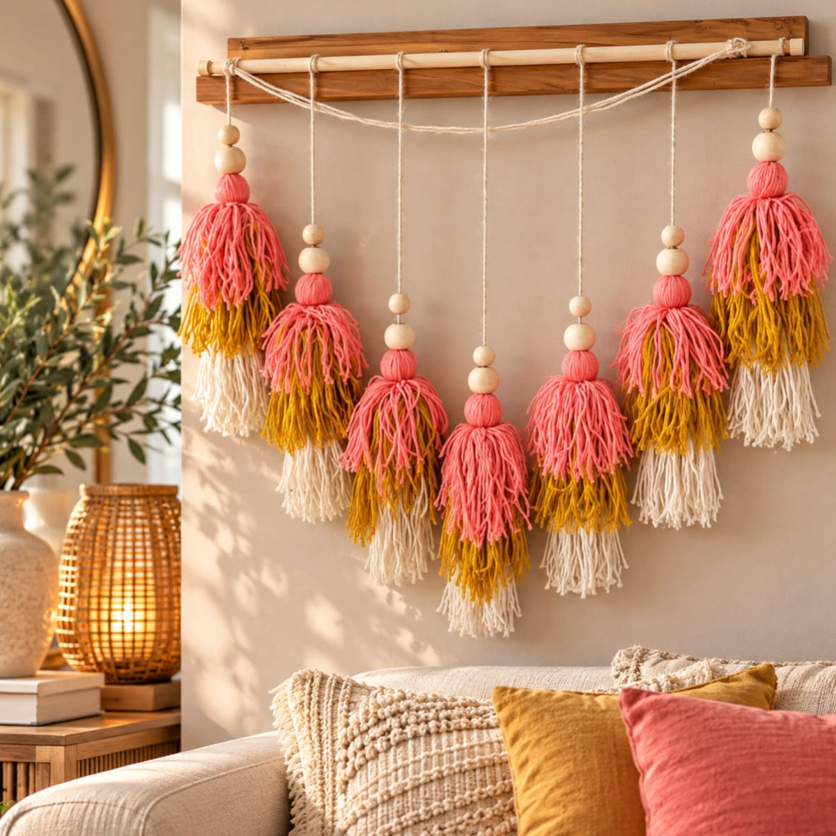 Handmade Tassel Wall Hanging