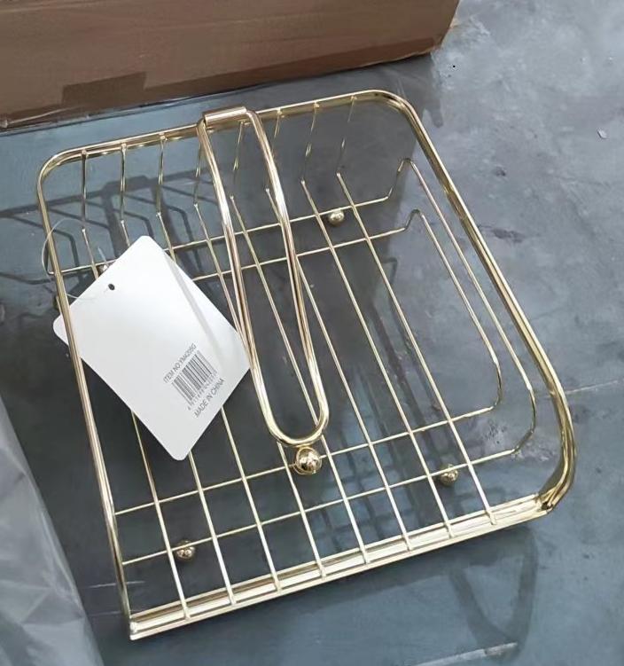 Simple Metallic Napkin Holder