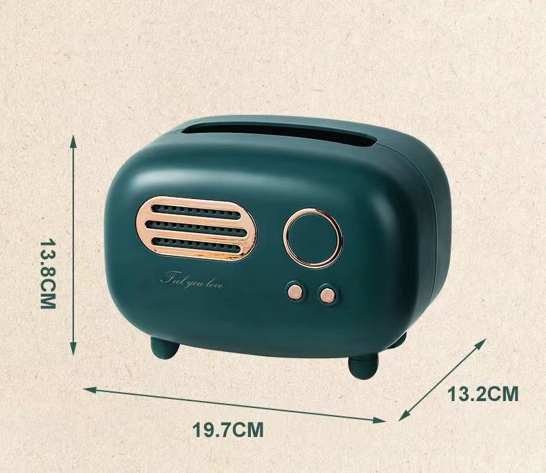 Vintage Radio-Style Tissue and Serviette Holder
