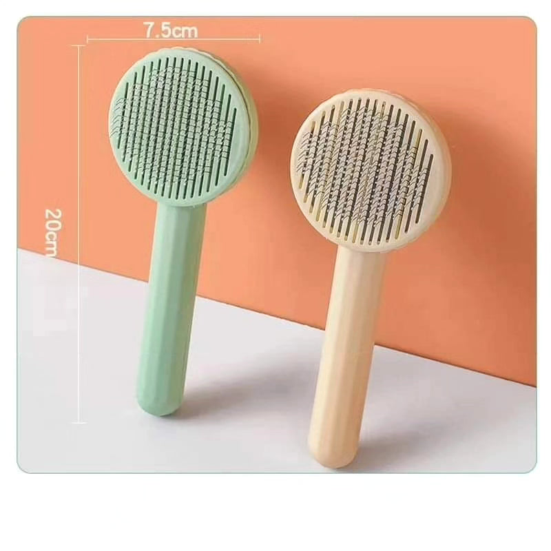 Self-Cleaning Pet Grooming Brush