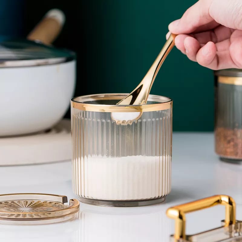 Acrylic seasoning cannisters set