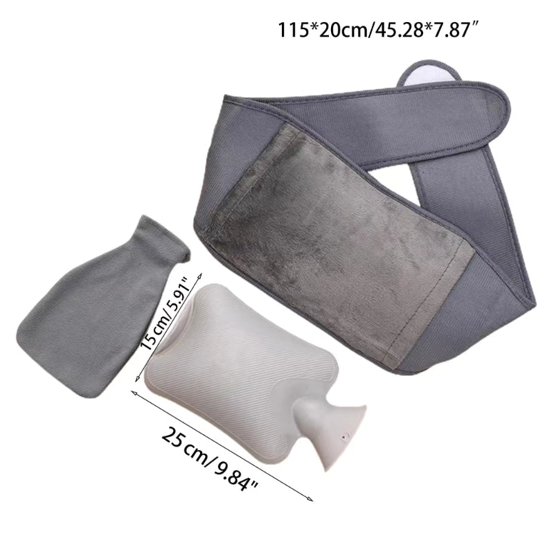 Hot Water Bottle Set with Protective Cover and Waist Bag