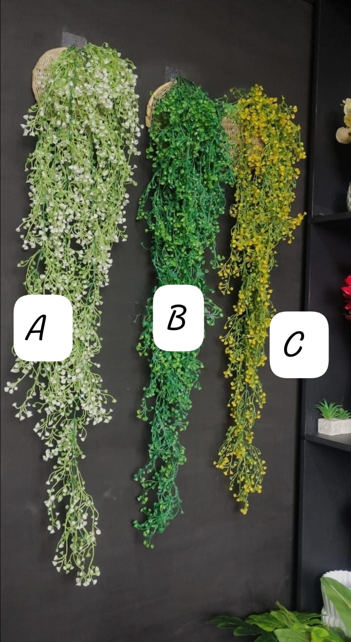 Artificial Flowing Plant and Basket