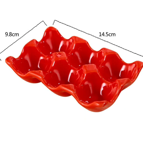 Ceramic egg tray
