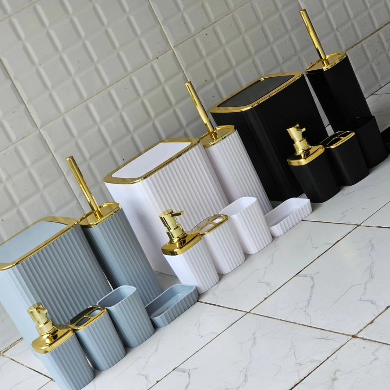 6 in 1 Bathroom Accessories Set
