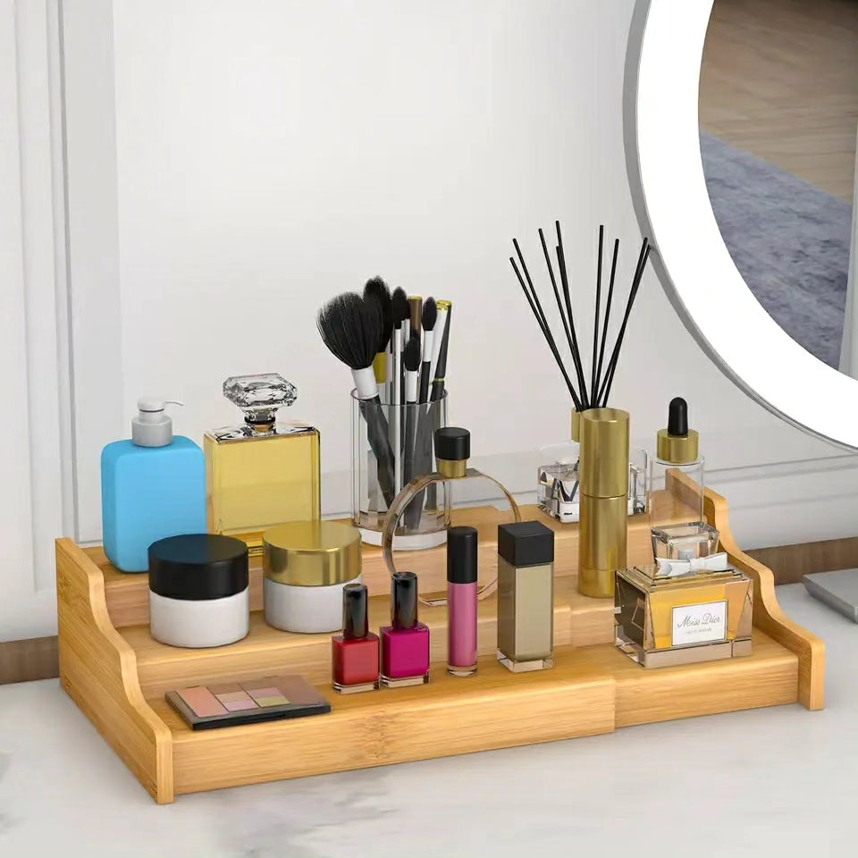 3 Tier Expandable Bamboo Rack