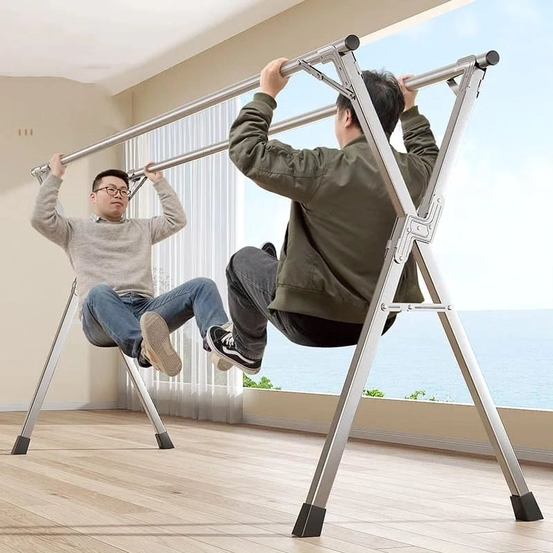 EXTRA STRONG FOLDABLE INDOOR/OUTDOOR STAINLESS STEEL CLOTHES DRYING RACK
