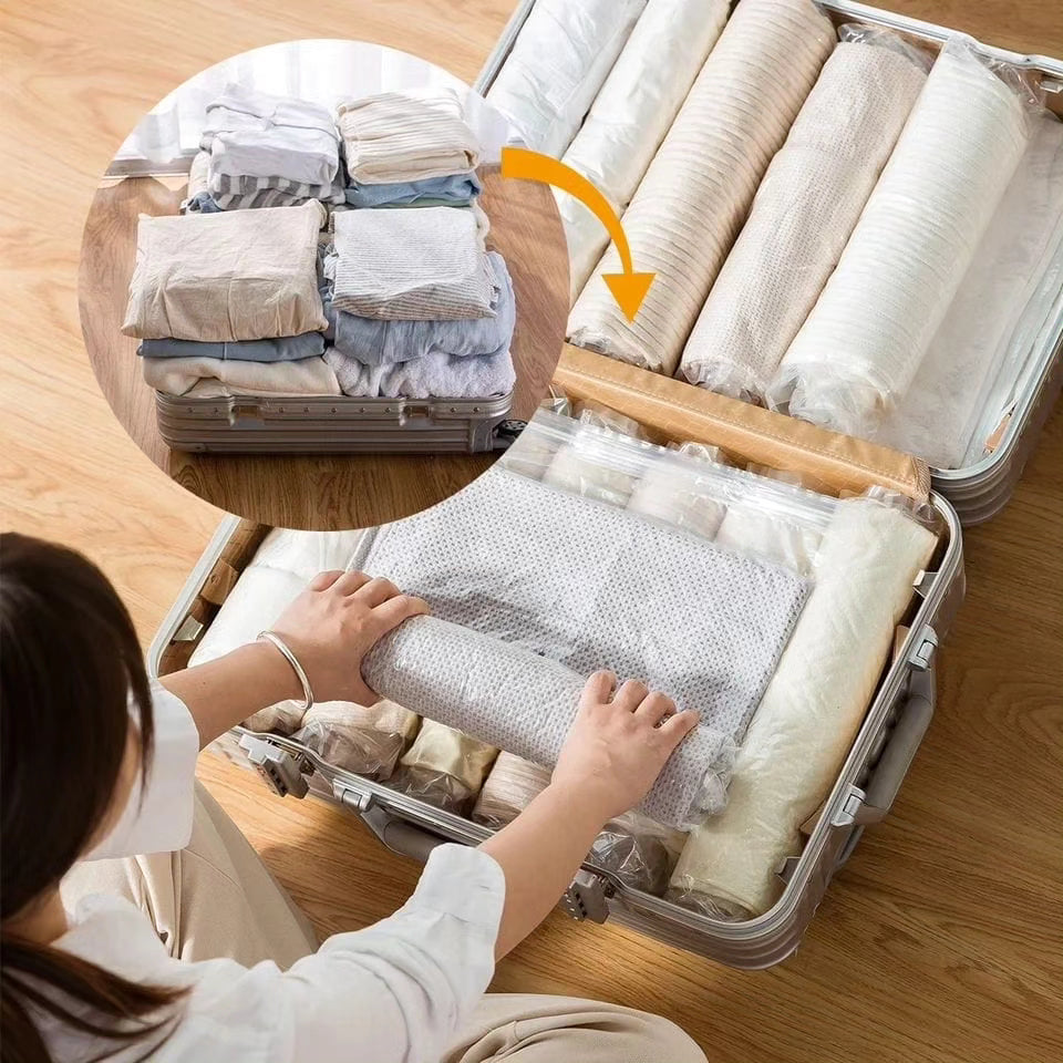 Travel compression bags