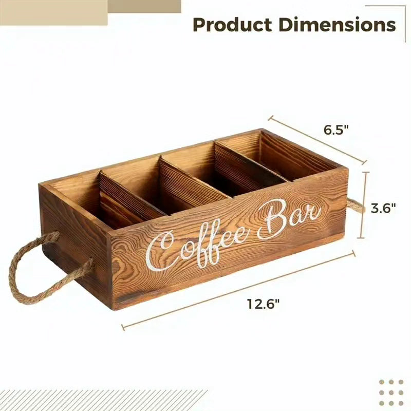 Wooden Coffee/Tea Bag Organizer