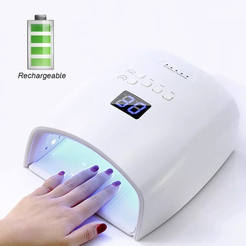 Rechargeable uv nail dryer
