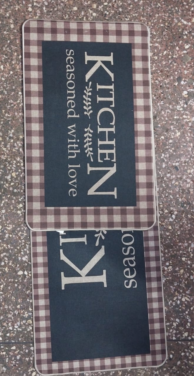 Rubber Bottom Kitchen Mats Set