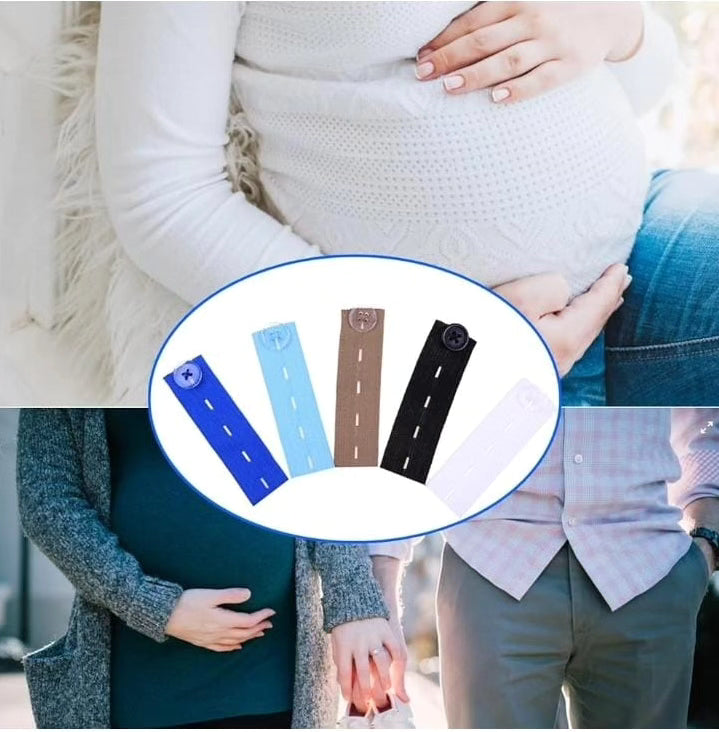 2-Piece Elastic Waist Extenders for Pants and Shirts