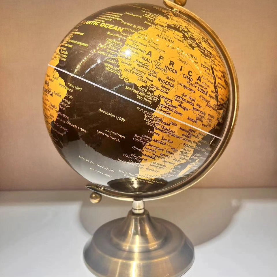 Rotating world globe
