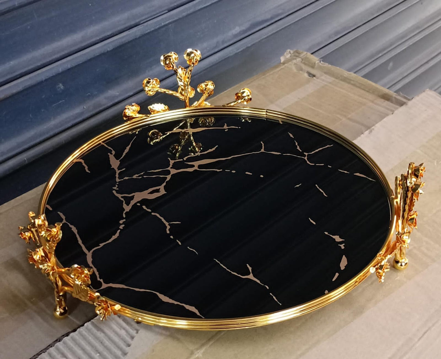 Marble Black Storage and Décor Tray