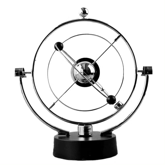 Rotating globe décor ball