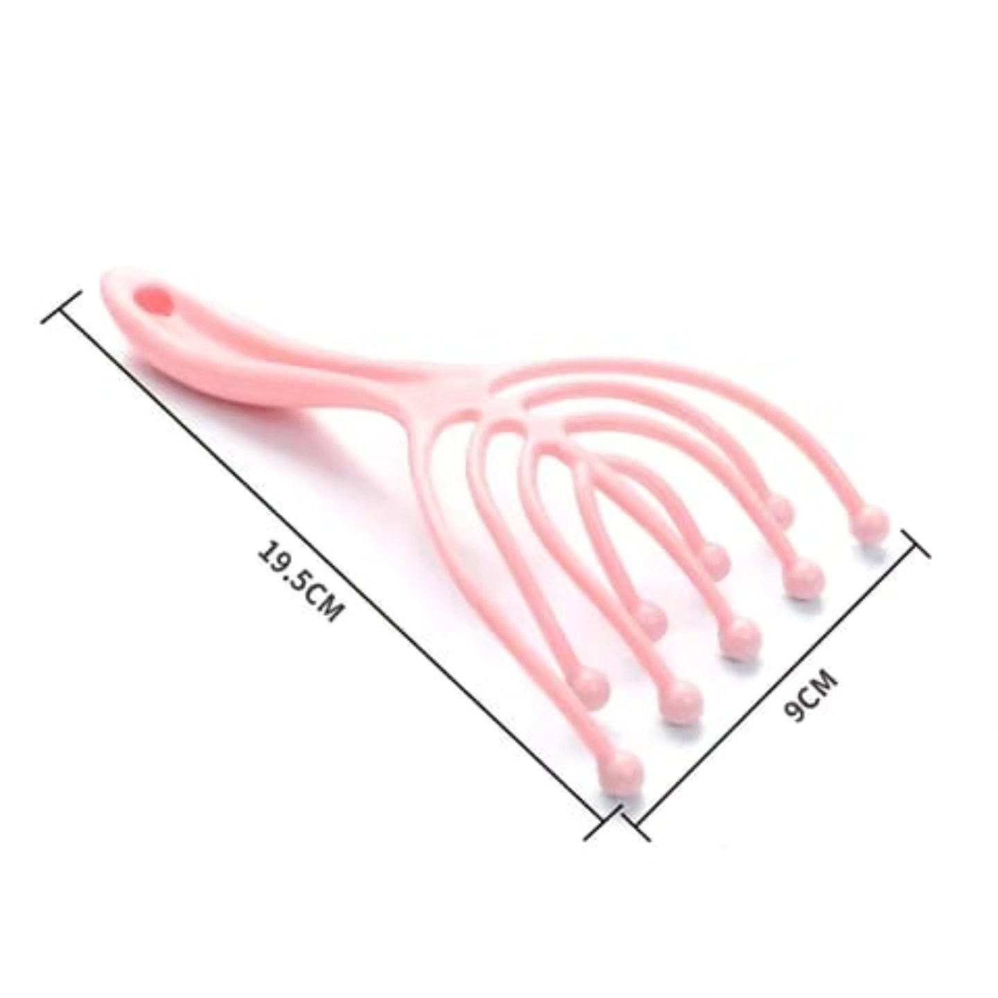 Double Layer Handheld Multi-Pronged Massager with Rolling Balls