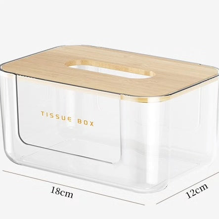 Transparent Tissue Box and Serviette Holder