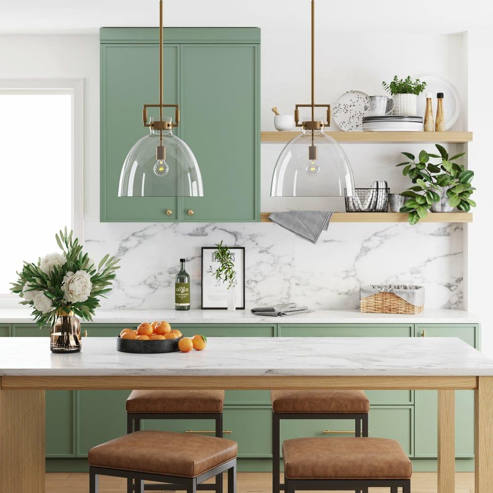 Clear Glass Dome Pendant Light