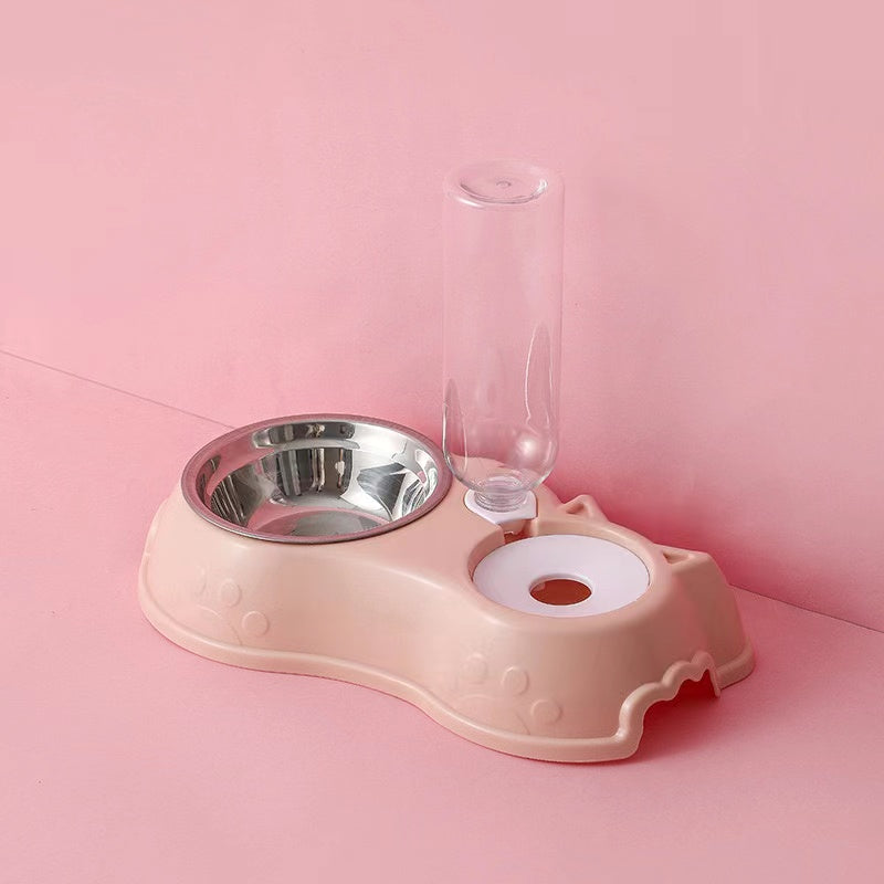 Automatic Pet Feeder and Water Dispenser Bowl Set
