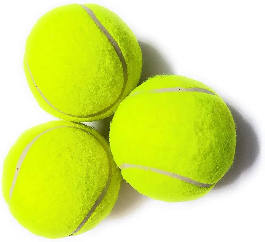 Three-Pack High-Visibility Pressurized Tennis Balls