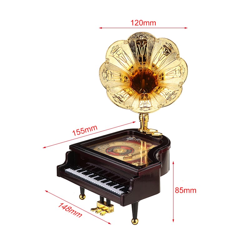 Retro Music Box Piano Home Decoration