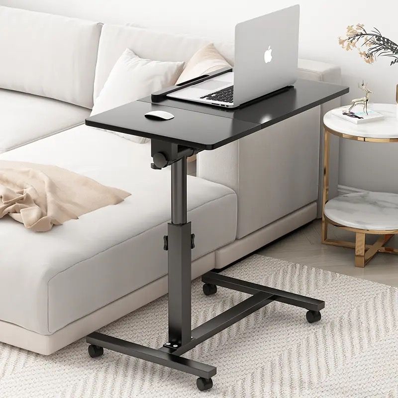 Height Adjustable Mobile Rolling C-Shape Laptop Table and Stand