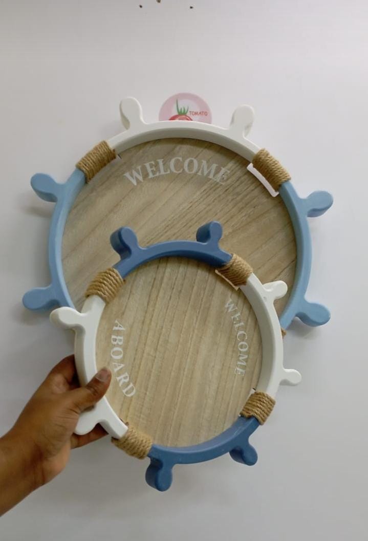 2 in 1 sailor theme tray set