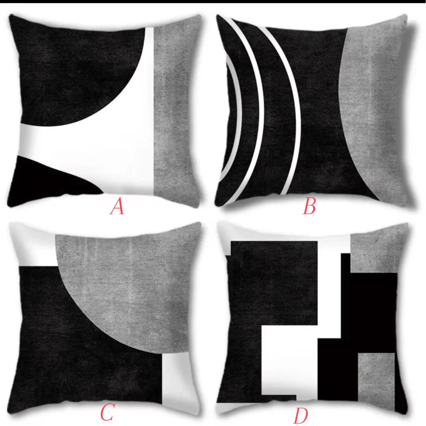 Geometric Throw Pillow Covers