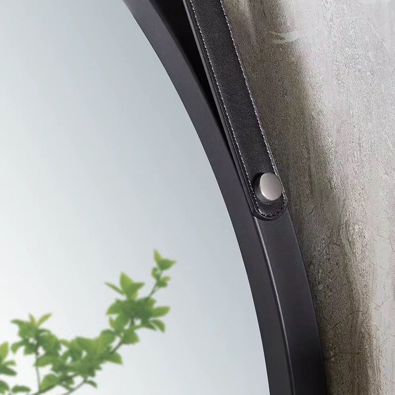 Round Aluminum Alloy Wall Hanging Mirror