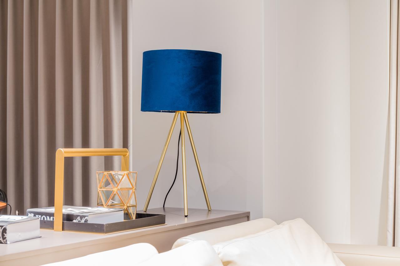 Velvet Tripod Table Lamp