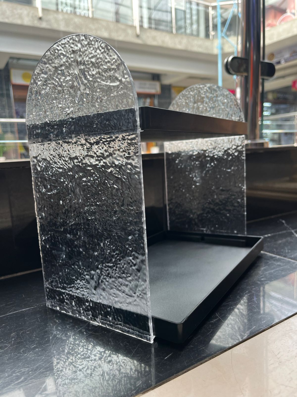 2-Tier Modern Acrylic Multi-purpose Storage Rack