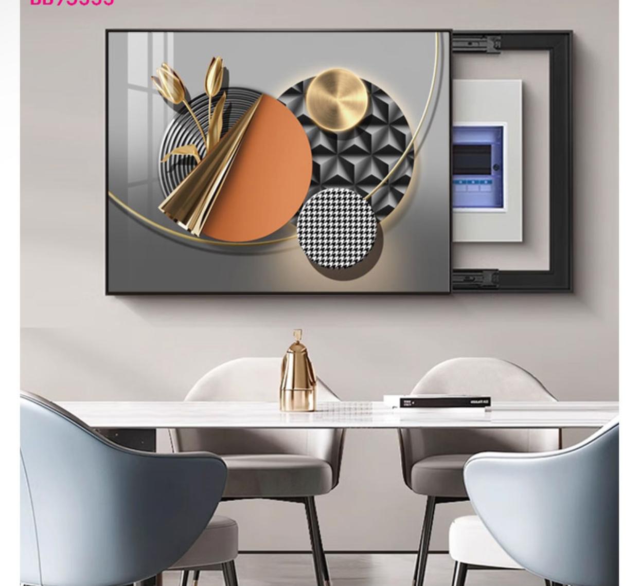 Electric Meter Box With Wall Art