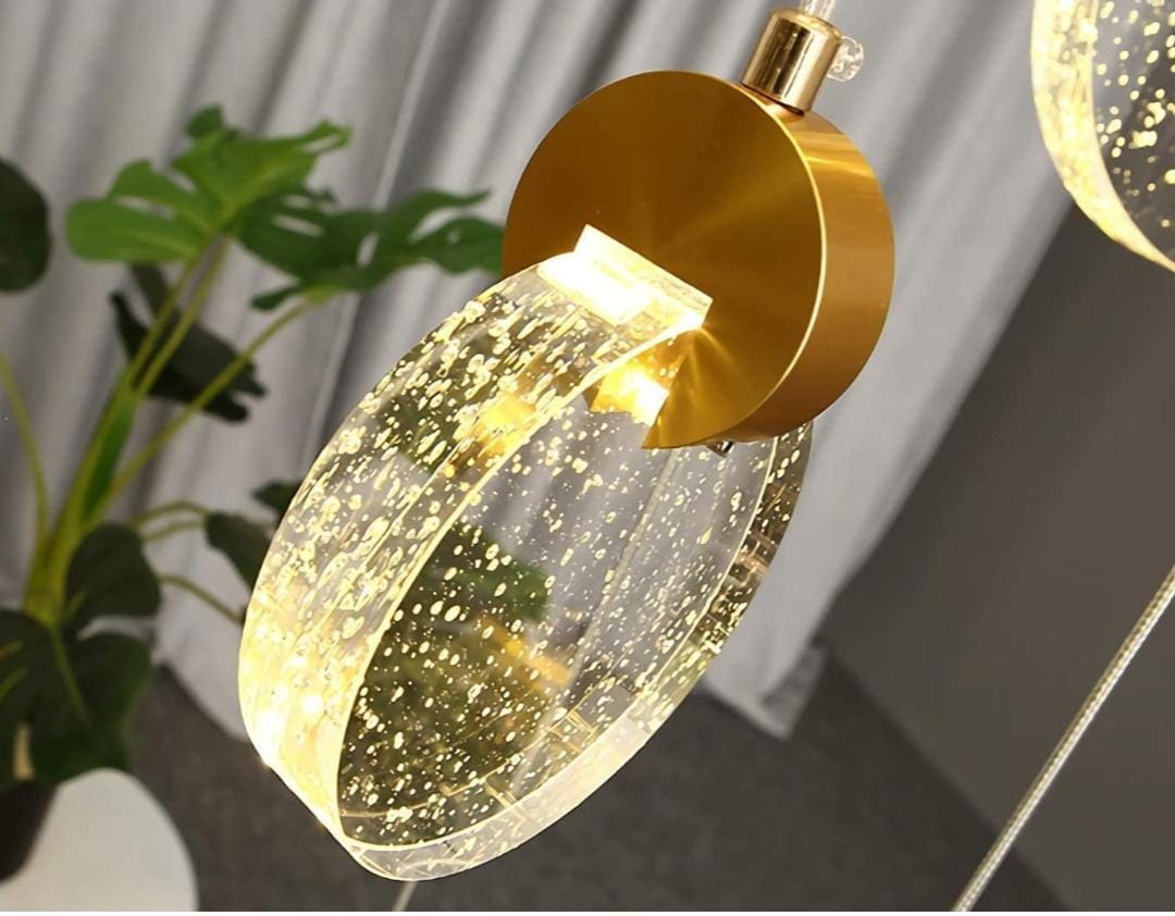 Round Bubble Crystal Staircase Light