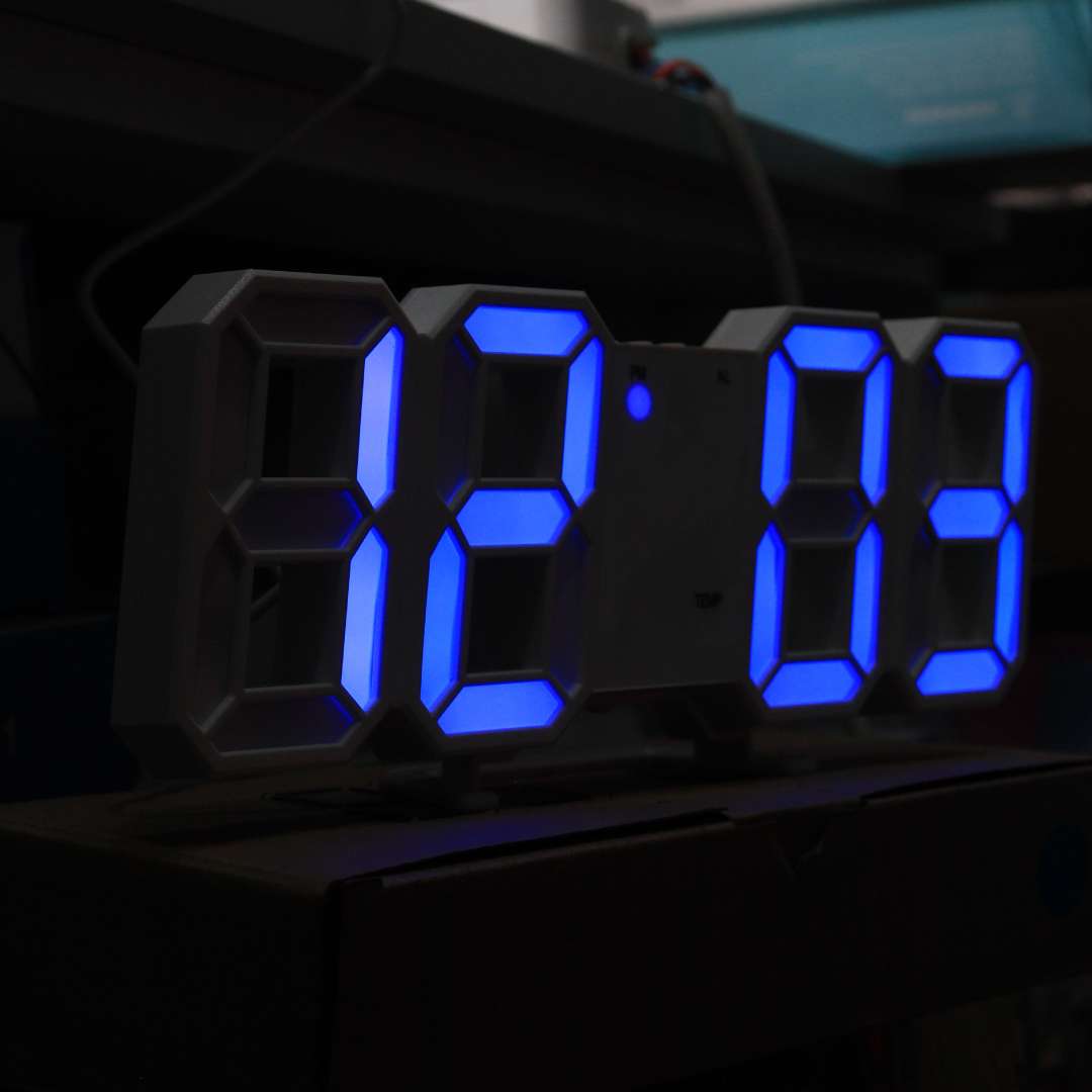 3D LED Digital Wall Clock