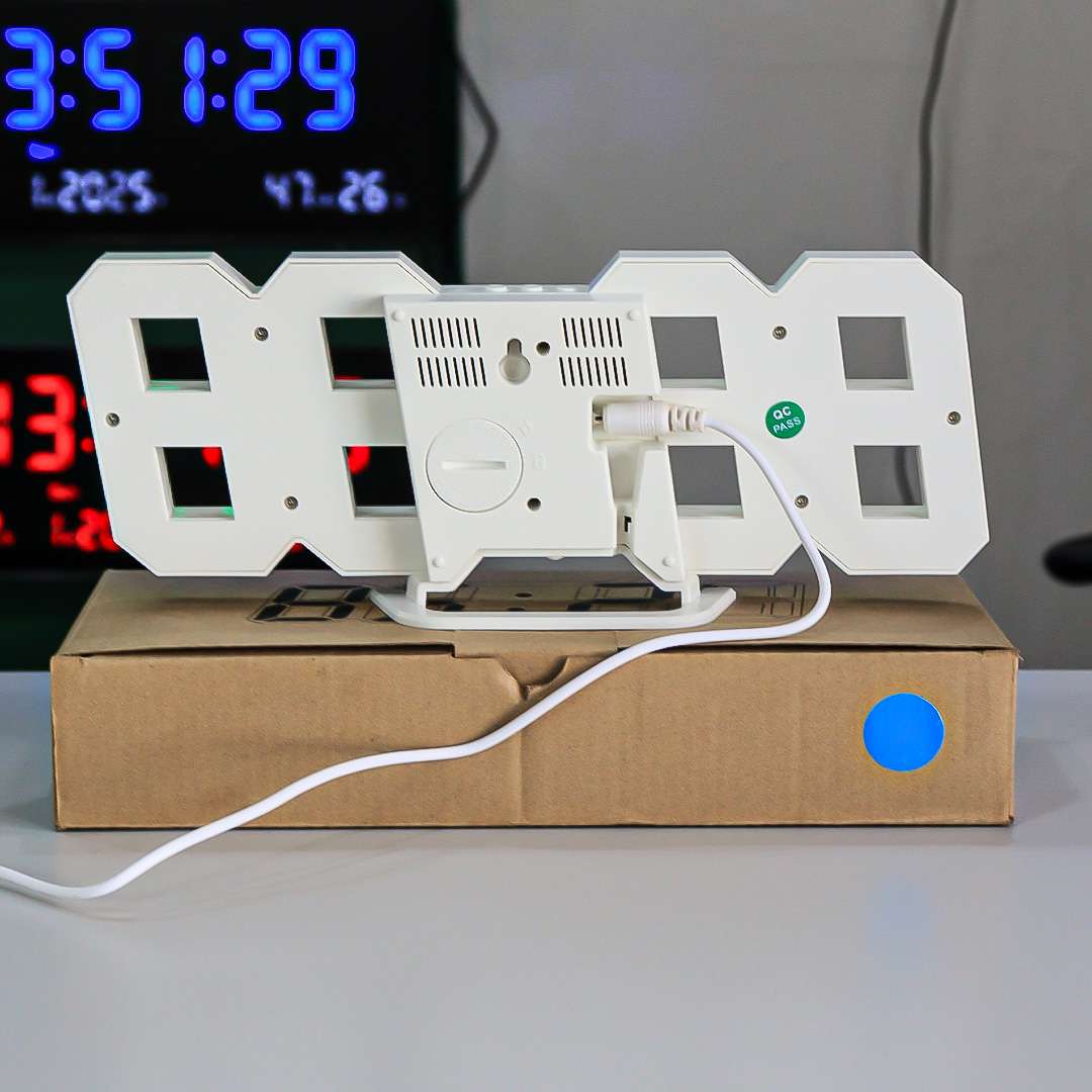 3D LED Digital Wall Clock