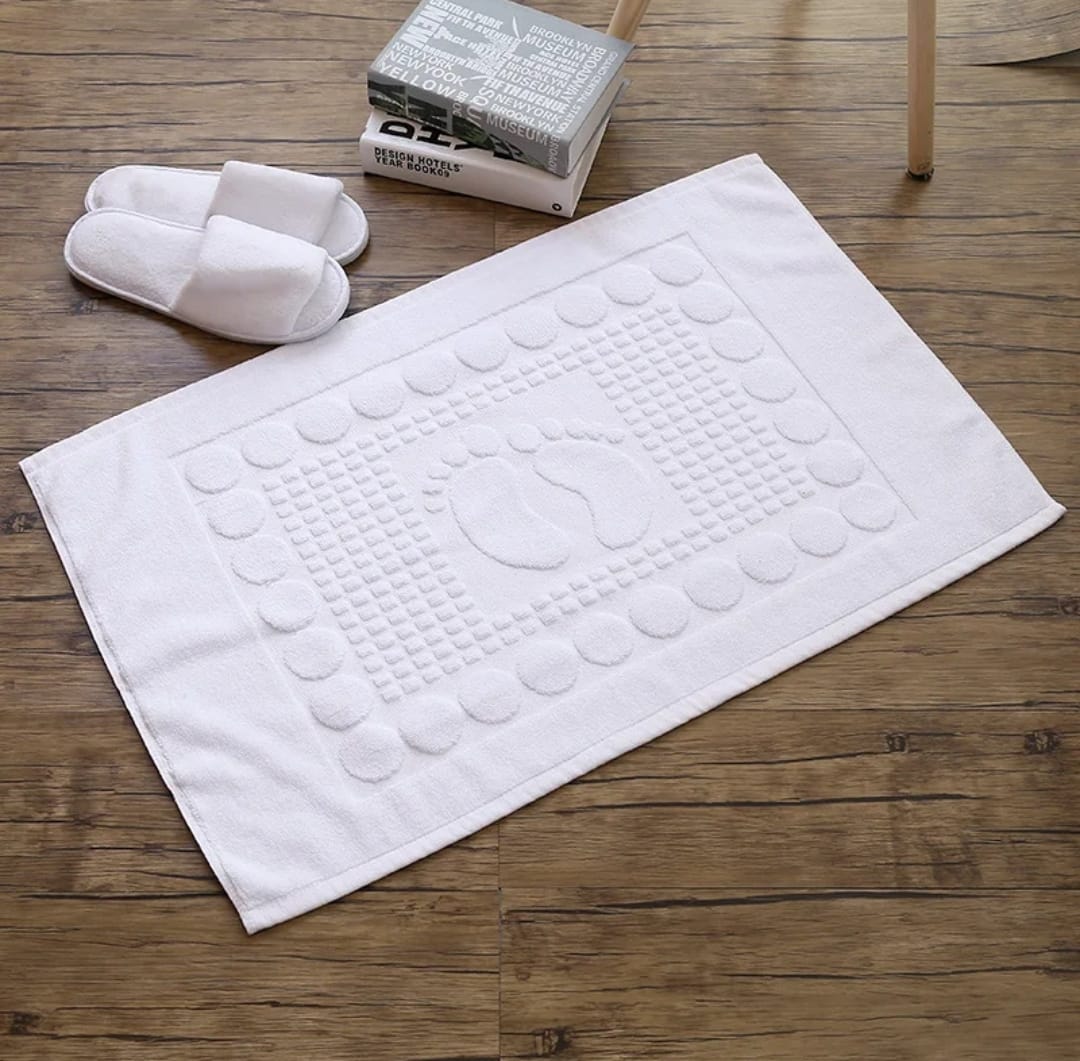 Cotton bathroom mat