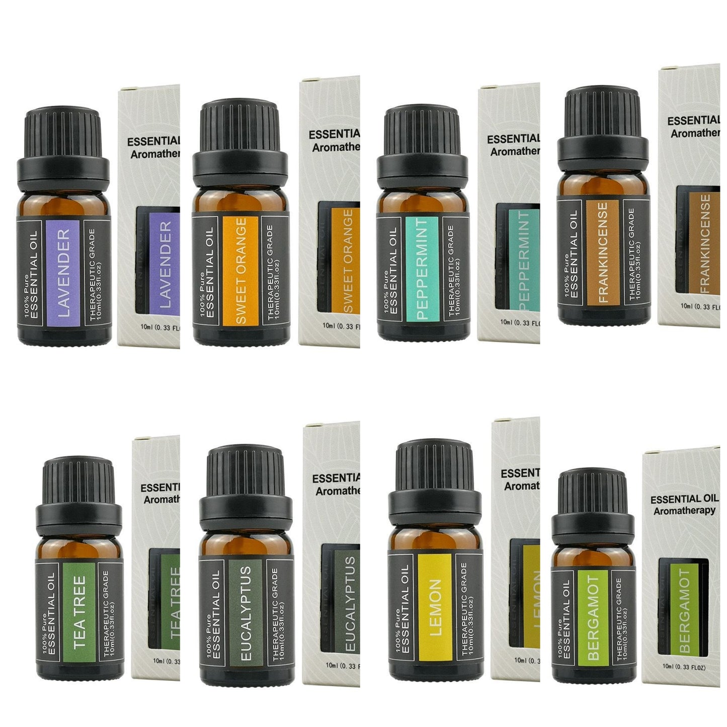 Premium Therapeutic Grade Essential Oil Collection for Aromatherapy
