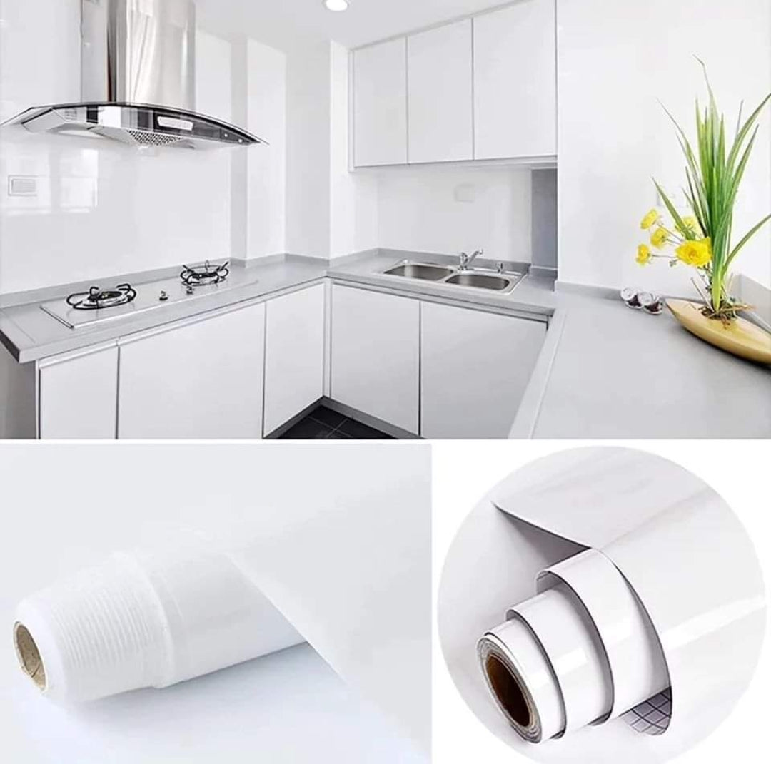 Plain White Contact Paper Roll