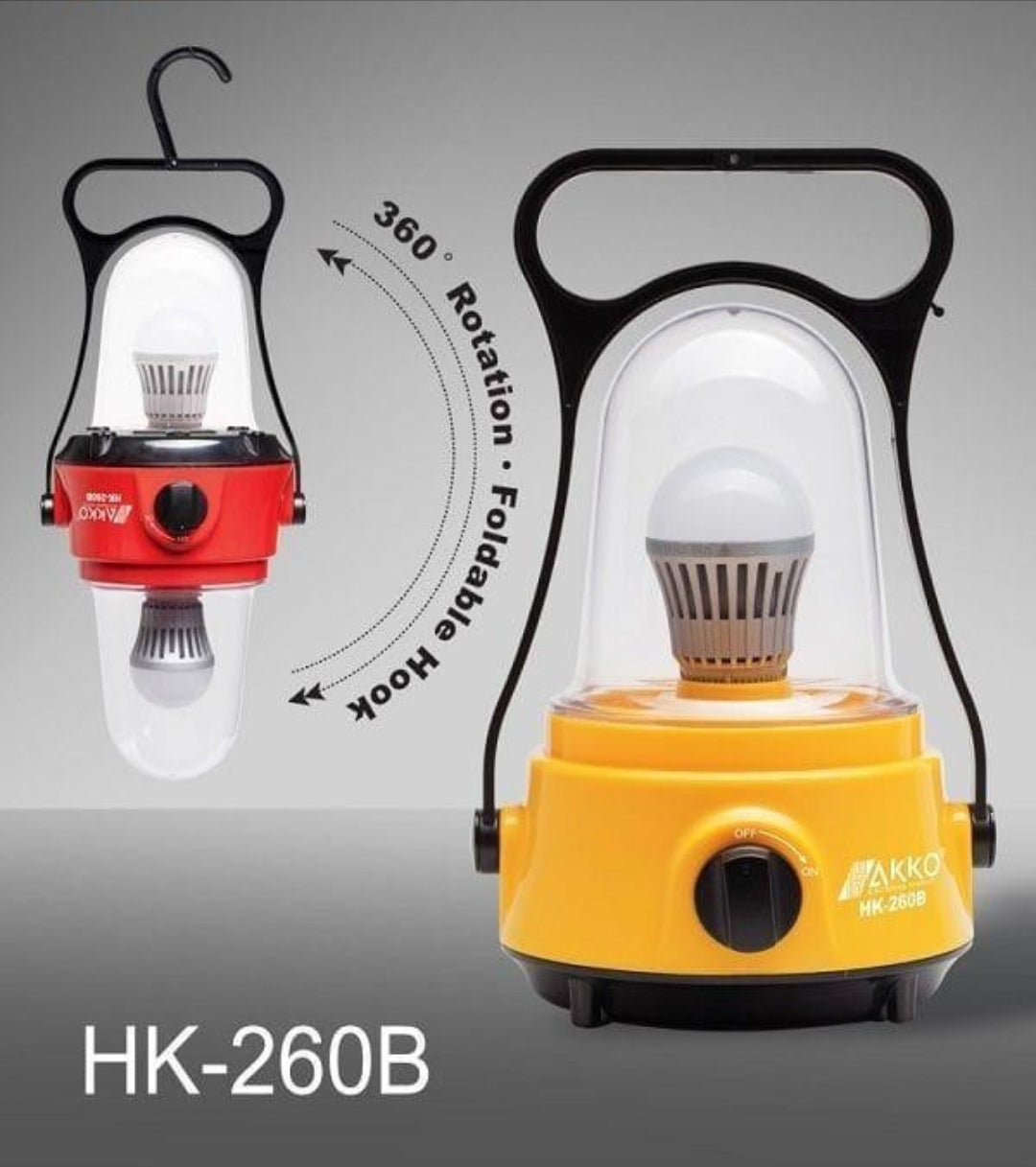 AKKO HK-260B rechargeable lantern.