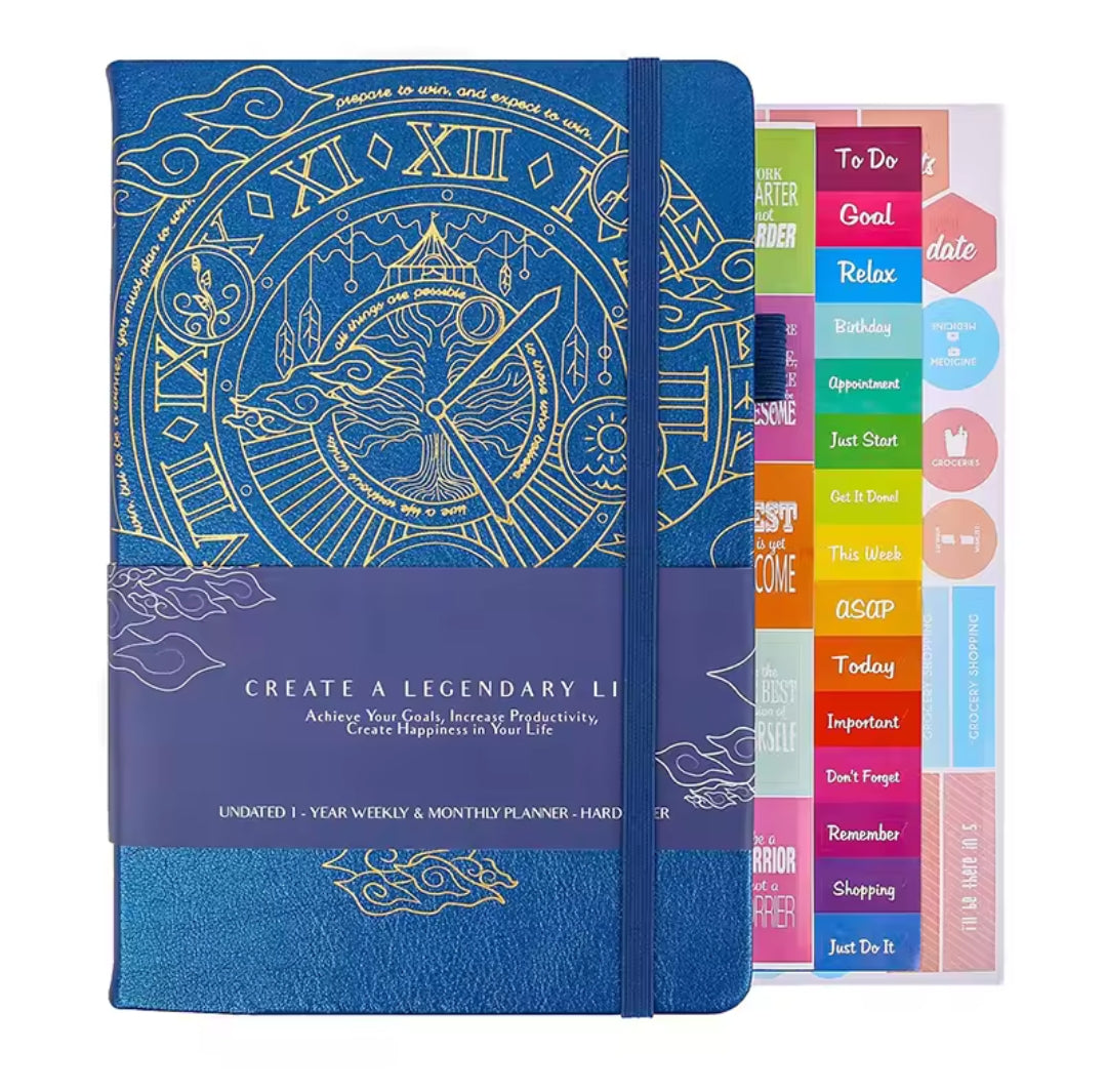 Goal planner book Daily planner Weekly planner Monthly Planner