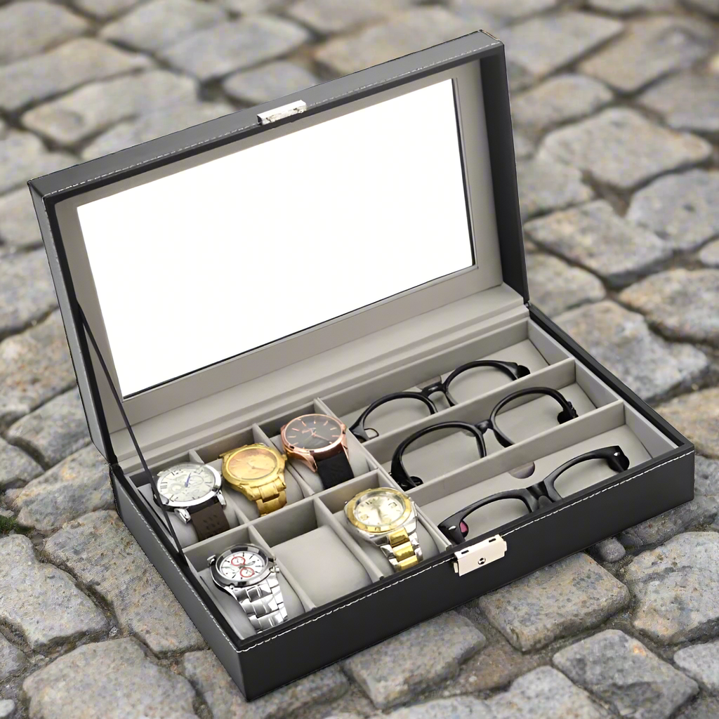 2 in 1 Eye glasses and watch organizer gift set