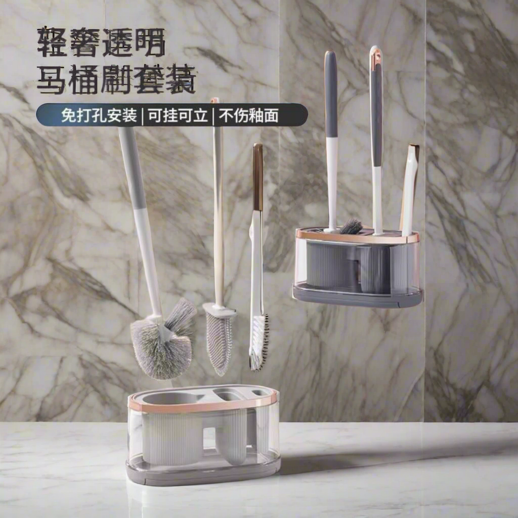 5 in 1 cleaning toilet brushes and drying holder