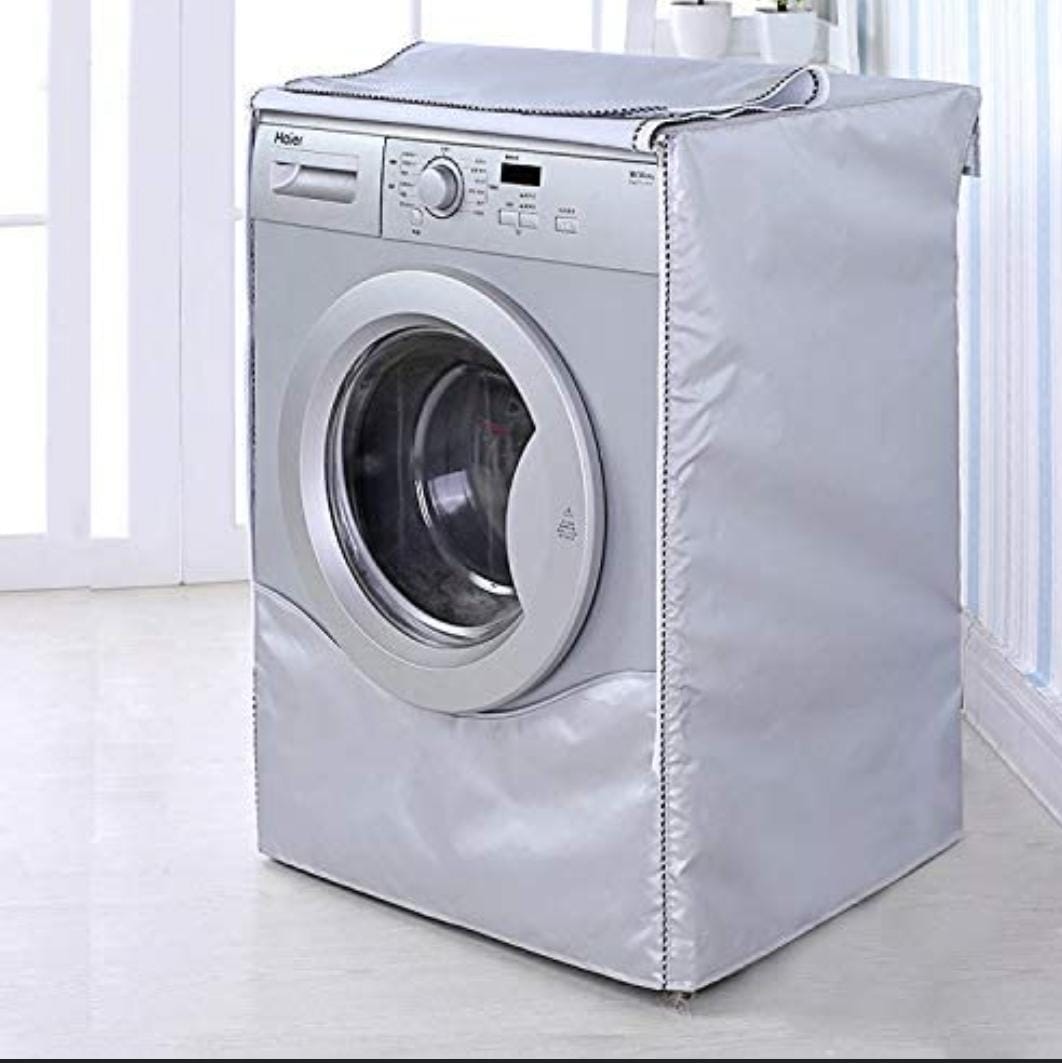 Front Load Washing Machine Cover Silver