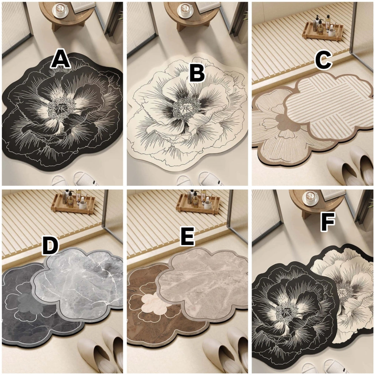 Bathroom Absorbent Diatom Mud Toilet Floor Mat